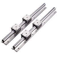Rail de guidage linéaire rond en aluminium CNC SBR12 et bloc coulissant linéaire SBR12UU SBR12LUU