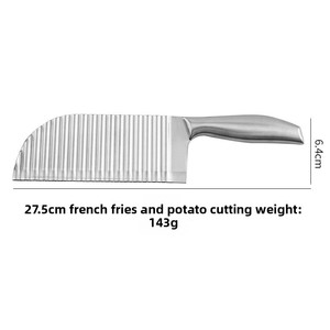 Cortador de <span class=keywords><strong>Patatas</strong></span> Fritas Onduladas de Acero Inoxidable 304 para el Hogar, Utensilio de Cocina Multifuncional - Product Image 3
