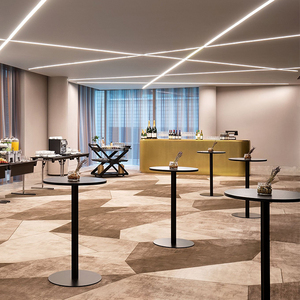 Meubles de bar de luxe personnalisés Comptoir de bar lounge d'hôtel 5 étoiles Table de comptoir de bar ronde et élégante - Product Image 3