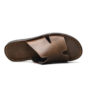 Nouveaux Sandales d'Été <span class=keywords><strong>Homme</strong></span> Luxe en Cuir Véritable, Plates, Ouvertes, Style Classique Tongs à Enfiler, Grande Taille <span class=keywords><strong>48</strong></span>, Vente Flash, Marque USA 13 - Product Image 2