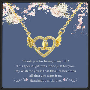 Collier pendentif cœur en acier inoxydable imperméable, chaîne romantique en cristal de zircon, chaîne de clavicule, bijoux de mariage pour femme - Product Image 4