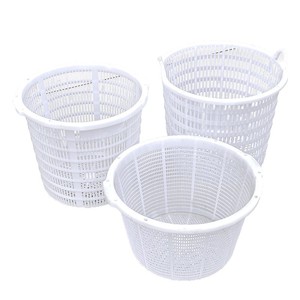 Round Plastic Turnover <b>Basket</b> With Handle Durable Household Laundry <b>Storage</b> Clothes Organizer - Product Image 4