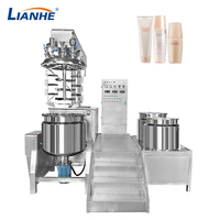 Équipement 200-500l mélangeur de crème cosmétique pâte beurre faisant la machine mélangeur émulsifiant sous vide de crème de lotion