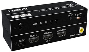 <strong>HDMI</strong> Converter with 7.1 <strong>Audio</strong> <strong>Extractor</strong> 8K60Hz Video Pass Digital Optical Coaxial Analog 3.5mm <strong>Audio</strong> DTS for TV Box Projector 5V - Product Image 6