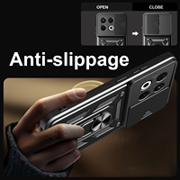 TPU + PC 2 en 1 hybride antichoc armure métal porte-anneau coulissant caméra housse pour tecno spark 30 / 30Pro 4G couverture arrière