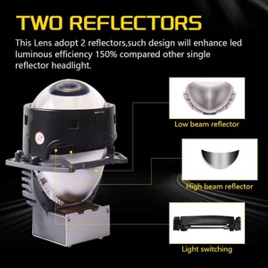 Sanvi New Fashion D1 3.0 Inch <b>Led</b> <b>Projector</b> Lens Headlight with 56W/pcs 6000K <b>LED</b> <b>Projector</b> Lens Suitable for Toyota BMW - Product Image 4