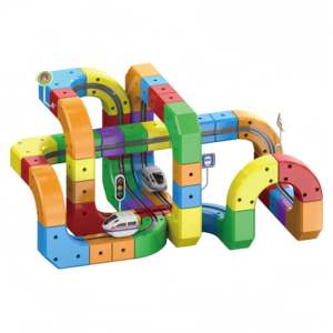 चुंबकीय तैरता खिलौना बच्चों शैक्षिक इलेक्ट्रिक रेसिंग रेल स्लॉट डिय असेंबली बिल्डिंग ब्लॉक खिलौना सेट ट्रैक कार - Product Image 1