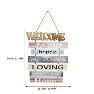 Placa de <span class=keywords><strong>madera</strong></span> transfronteriza <span class=keywords><strong>para</strong></span> decoración del hogar respetuosa con el medio ambiente, <span class=keywords><strong>frases</strong></span> inspiradoras, letrero de <span class=keywords><strong>madera</strong></span> grabado <span class=keywords><strong>en</strong></span> arte, cuerda de yute vinculada - Product Image 6