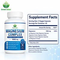 Kapsul Magnesium Glisinat Sitrat Malat Oksida 1000mg Pendukung Fungsi Tulang, Otot, dan Tubuh 90 Kapsul Kemasan Besar