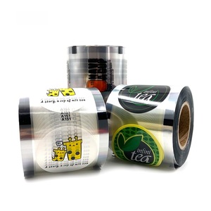 Tasse à thé à bulles en plastique imprimé de qualité alimentaire personnalisé rouleau de <span class=keywords><strong>film</strong></span> d'étanchéité BOPP gobelet en papier PET pour café eau minérale Boba - Product Image 3