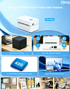 Imprimante d'étiquettes d'expédition thermique haute vitesse ZJ 9260 pour l'impression <span class=keywords><strong>de</strong></span> bordereaux <span class=keywords><strong>DHL</strong></span> UPS 4x6, interface USB, 203 dpi, 160 mm/s, en stock - Product Image 1