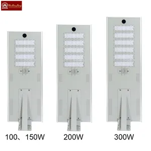 Public Scout Double Sided LED Solar Street Light Lamp 20W to 300W Solar Energy with SMD Chip for Garden Application