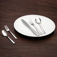 18/0 couteau de table fourchette cuillère en acier inoxydable couverts ustensiles de service ensemble cuillères Buffet Banquet couverts dîner ensemble