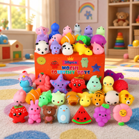 Jouets Squishy Kawaii, jouets de fête, cadeaux d'anniversaire, sacs cadeaux, mini animaux, Mochi Squishy, jouets sensoriels anti-stress doux