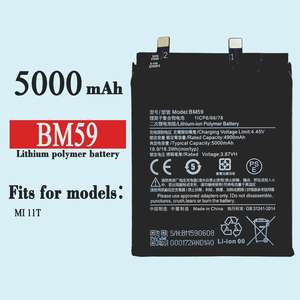 Batería de litio incorporada de gran capacidad BM59 para teléfono móvil <span class=keywords><strong>Xiaomi</strong></span> MIUI <span class=keywords><strong>MI11T</strong></span> en stock - Product Image 2
