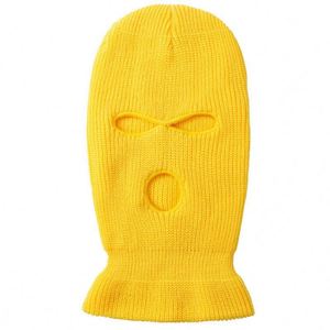 Balaclava en acrylique tricoté sur mesure, masque facial complet, bonnet multicolores, masque de ski avec logo personnalisé pour les événements promotionnels - Product Image 5