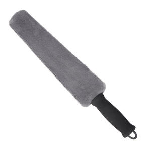 Brosse à poussière pour voiture, gris, en polycarbonate et polaire corail, pour le nettoyage des fentes des sièges et des aérations - Product Image 5