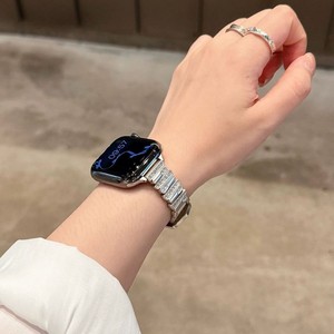 เหมาะสำหรับ Apple Watch S11 10 9 SE สายหนังลายลิ้นจี่ประดับเพชรทรงไม่สม่ำเสมอ ดีไซน์เก๋ไก๋สำหรับใช้งานในชีวิตประจำวัน - Product Image 3