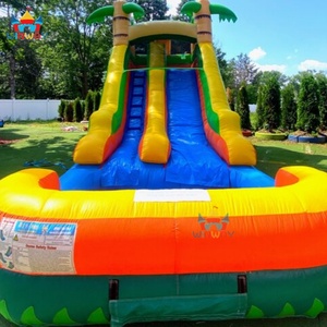 Tobogán Acuático Inflable Comercial de Carreras de 16 Pies en Venta - Product Image 4