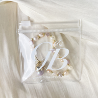 Clear Transparent Zip Lock Jewelry Small Makeup Mini Tinted PVC Pouch Bolsa con cremallera y asas Hang Hole Plastic