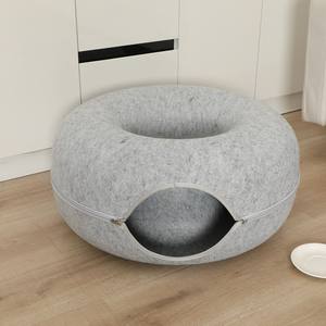 Cama para Gatos en Forma de Donut Peekaboo para Múltiples/Gatos Grandes, Desmontable, Lavable, Diseño Moderno, para Todas las Estaciones - Product Image 6