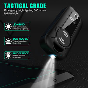 Démarreur de batterie de voiture/camion multifonctionnel 12V/24V, Power Bank 2000A, lumière LED SOS, charge sans fil, démarrage à froid en hiver, secours - Product Image 3