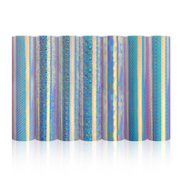 YESION HCM-rollo de vinilo autoadhesivo de ópalo semitransparente holográfico, patrón de leopardo para corte artesanal, decoración del hogar