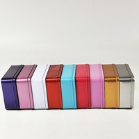 Boîtes en métal rectangulaires pour gâteaux Tramisu en gros, emballages en métal, boîtes de rangement simples, grandes boîtes en métal pour cartes à jouer
