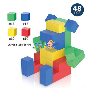 Bloques Magnéticos EPT de 2.5cm para Niños, <span class=keywords><strong>Juguete</strong></span> de Construcción Magnético Educativo, Juego de Cubos de Viaje - Product Image 4