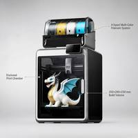 Nouvelle Arrivée : Imprimante 3D K2 Combo Pleine Couleur avec Caméra IA, Nivellement Automatique, Haute Vitesse, Châssis en Alliage d'Aluminium, Compatible PLA, pour Usage Domestique