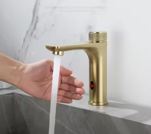 Moderno sensore Auto-infrarossi Smart in acciaio inox spazzolato rubinetto oro <span class=keywords><strong>rubinetti</strong></span> Touchless lavabo per <span class=keywords><strong>cucina</strong></span> bagno valvola ceramica - Product Image 2