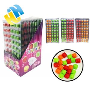 Venta al por mayor dulces Halal tableta en caja embalaje mezcla de frutas con sabor de colores goma de mascar cera caramelo niños caramelo juguete OEM - Product Image 2