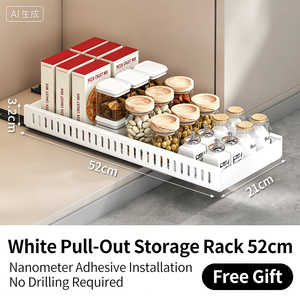 Estantes Extraíbles de Metal para Cajones, Unidad Ciega para Divisores de Estantes Deslizantes, Organizador Deslizante para Armarios de Cocina - Product Image 3