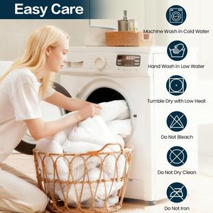 Protège-<span class=keywords><strong>matelas</strong></span> matelassé imperméable épais et respirant, housse de <span class=keywords><strong>matelas</strong></span> ajustée lavable en machine, <span class=keywords><strong>anti</strong></span>-acariens, pour hôtel et maison - Product Image 5