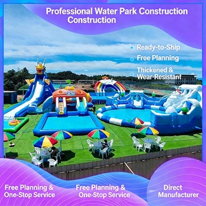 Splendide parc aquatique gonflable d'extérieur, toboggan aquatique gonflable géant commercial pour enfants, équipement de divertissement aquatique - Product Image 4