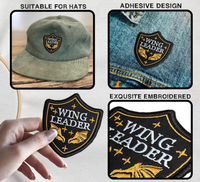 Patch brodé personnalisé pour uniforme, idéal pour les passionnés de livres et la personnalisation de chapeaux, sacs, sacs à dos, vestes et uniformes.