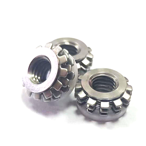 Bán buôn 304 thép không gỉ 1/4 răng lục giác <span class=keywords><strong>Nut</strong></span> <span class=keywords><strong>k</strong></span> loại lục giác <span class=keywords><strong>Nut</strong></span> đa răng chống lỏng Hạt đàn hồi - Product Image 2