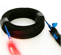 Kabel Drop SC APC UPC Patch Cord Sunet Harga Murah, Dapat Disesuaikan, 1M 50M 150M 200M, Kabel Drop Outdoor FTTH