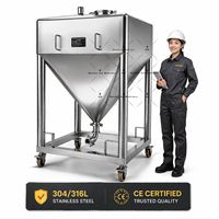 Réservoir de stockage de sucre en poudre en acier inoxydable 304/316