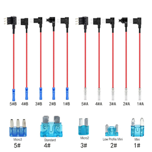 Kit Adaptor Sambungan Sirkuit Mini 12V Fuse Tap Profil Rendah Micro2 ATS Fuse Holder Otomotif Kabel Tugas Berat Isolasi PVC - Product Image 1