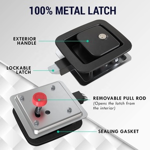 Kim loại RV khoang hành lý khóa cửa Slam Latch hành lý cửa Latch cho 5th bánh xe rvs du lịch trailers và motorhomes - Product Image 5
