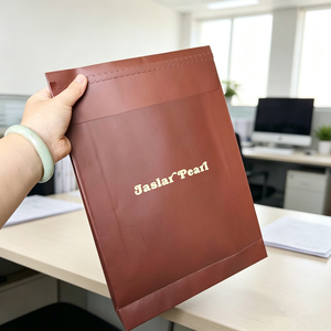 Sac enveloppe en papier couché 230g, logo personnalisé imprimé, format A4, double fermeture, sac d'emballage pour vêtements - Product Image 6