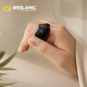 Anillo de Oración Digital Smart Tasbih 2.0 ITasbih Salam WESLAMIC APP, Contador de Zikr Musulmán, Anillo <span class=keywords><strong>Tasbeeh</strong></span> Digital, 3 Anillos - Product Image 1