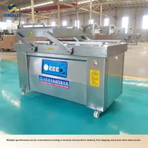 Machine d'emballage <span class=keywords><strong>sous</strong></span> <span class=keywords><strong>vide</strong></span> électrique commerciale automatique à double chambre pour <span class=keywords><strong>charcuterie</strong></span> et poulet rôti 380V50HZ Matière en poudre - Product Image 5