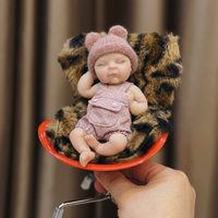 Poupée en silicone miniature de 6 pouces, réaliste, corps entier, anatomiquement correcte, jouet doux, vêtements pour filles