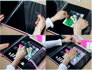 Đôi tự dính PVC Hội Đồng Quản trị bọt Loose-Leaf PVC Album ảnh <span class=keywords><strong>Core</strong></span> Board tự dính tấm PVC cho Album ảnh - Product Image 3