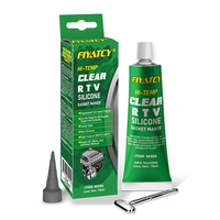 FEIYA Mastic silicone RTV haute température résistant à l'huile 50g Transparent Adhésif/Scellant Force de liaison pour l'emballage et la construction