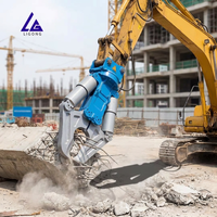 Cisaille hydraulique de démolition pour excavatrice à haute productivité, outil de coupe de béton en acier Nm500 résistant à l'usure