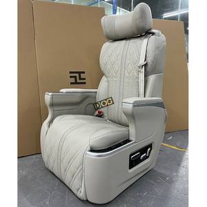 Siège de voiture électrique <span class=keywords><strong>pivotant</strong></span> de luxe de qualité DOS pour fourgonnette, siège de capitaine pour MPV, limousine W447, course, camping-car, en cuir - Product Image 6