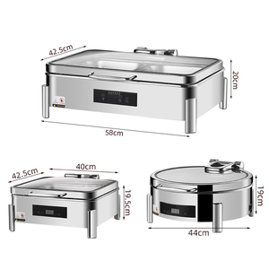 Olla Eléctrica <span class=keywords><strong>para</strong></span> Calentar Alimentos OULU de Alta Calidad, 9L, Acero Inoxidable, Calentador de Alimentos de Lujo, Control Inteligente, Apagado Automático, Pantalla Digital - Product Image 2